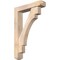 Ekena Millwork Merced Craftsman Smooth Bracket w/ Offset Brace, Douglas Fir, 5 1/2"W x 26"D x 38"H BKT0604X26X38MRC04SDF - alternate 1